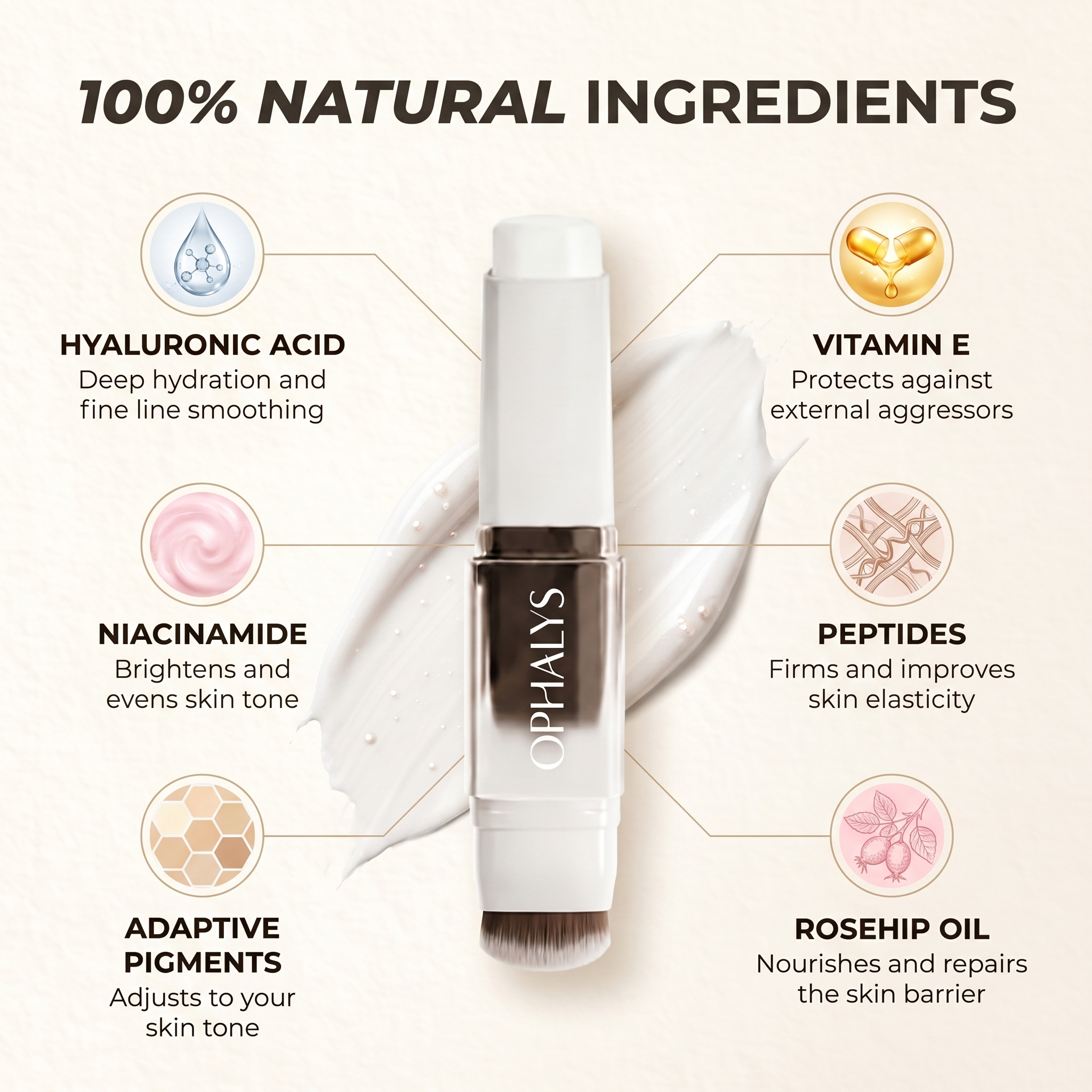 2-in-1 Foundation with Built-In-brush